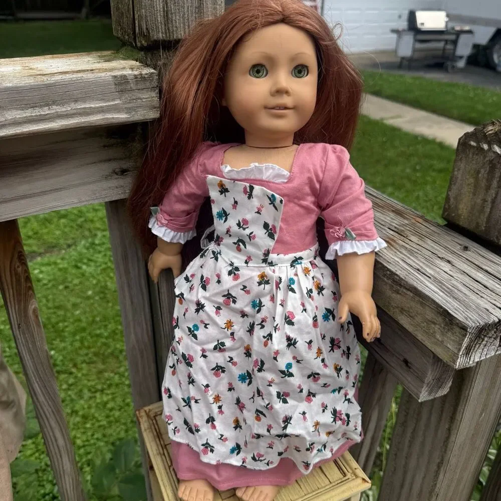 American Girl Felicity Spring Birthday Retired Dress/Apron